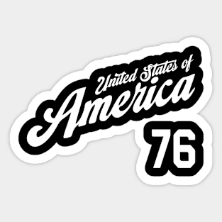 Samuel Adams USA Baseball Jersey 76 Sticker